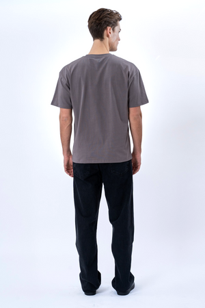 Boxy T-shirt - Σκούρο Γκρι