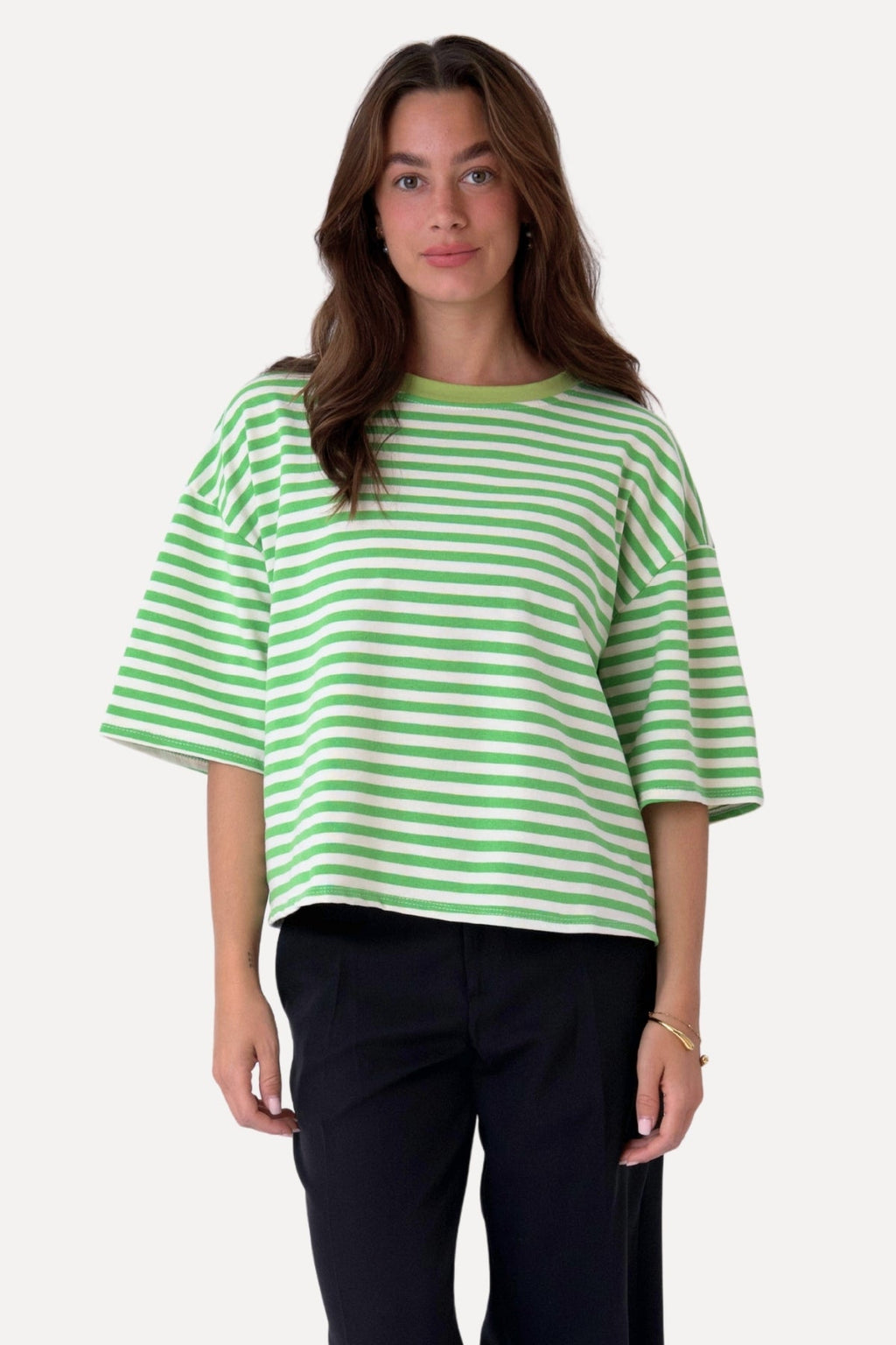 T-Shirt Zoe - Πράσινο/Λευκό