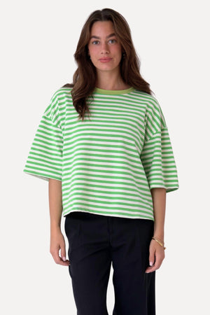 T-Shirt Zoe - Πράσινο/Λευκό