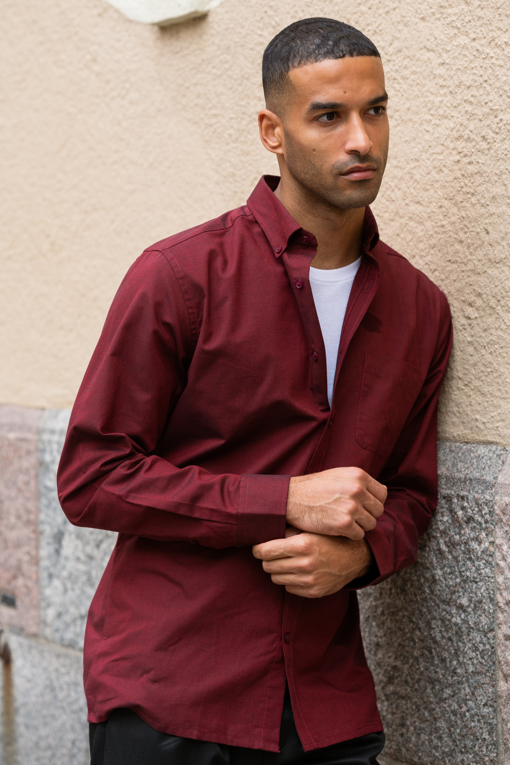 The Original Performance Oxford Shirt ™ - - Bordeaux