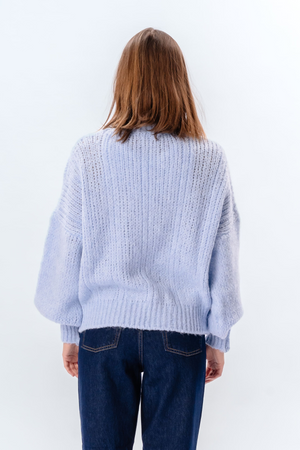 Emma Cable Knit - Sky Blue