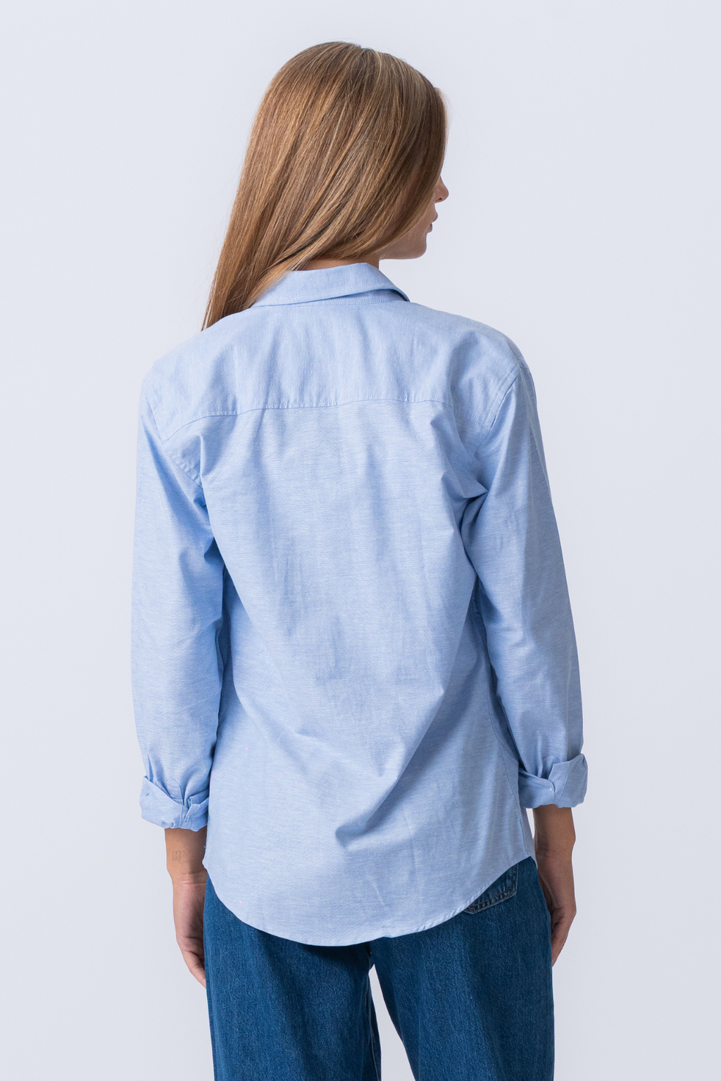 Boyfriend Oxford Shirt - Light Blue