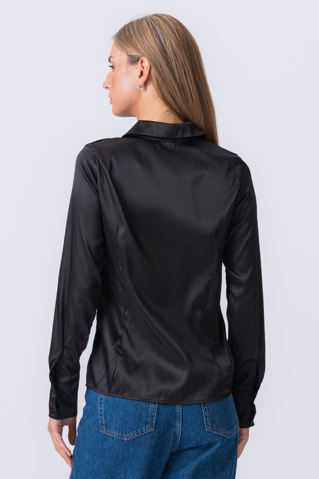 Lucy Tie Shirt - Μαύρο