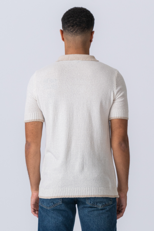 Knitted Polo - Ecru