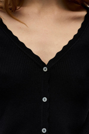 Kelly Re Ζακέτα V-Neck - Μαύρη