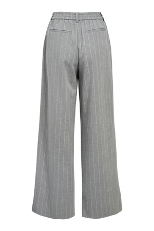 Lisa Wide Pant AOP - Μεσαίο γκρι Melange