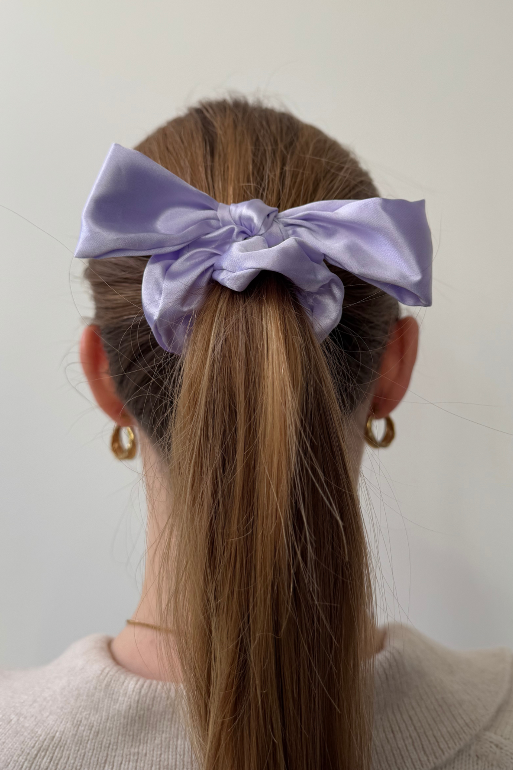 Bow Scrunchie - Μωβ