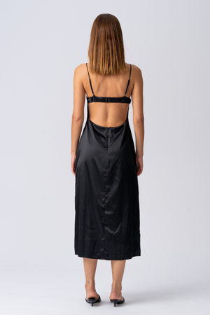 Elina Strap Dress - Μαύρο
