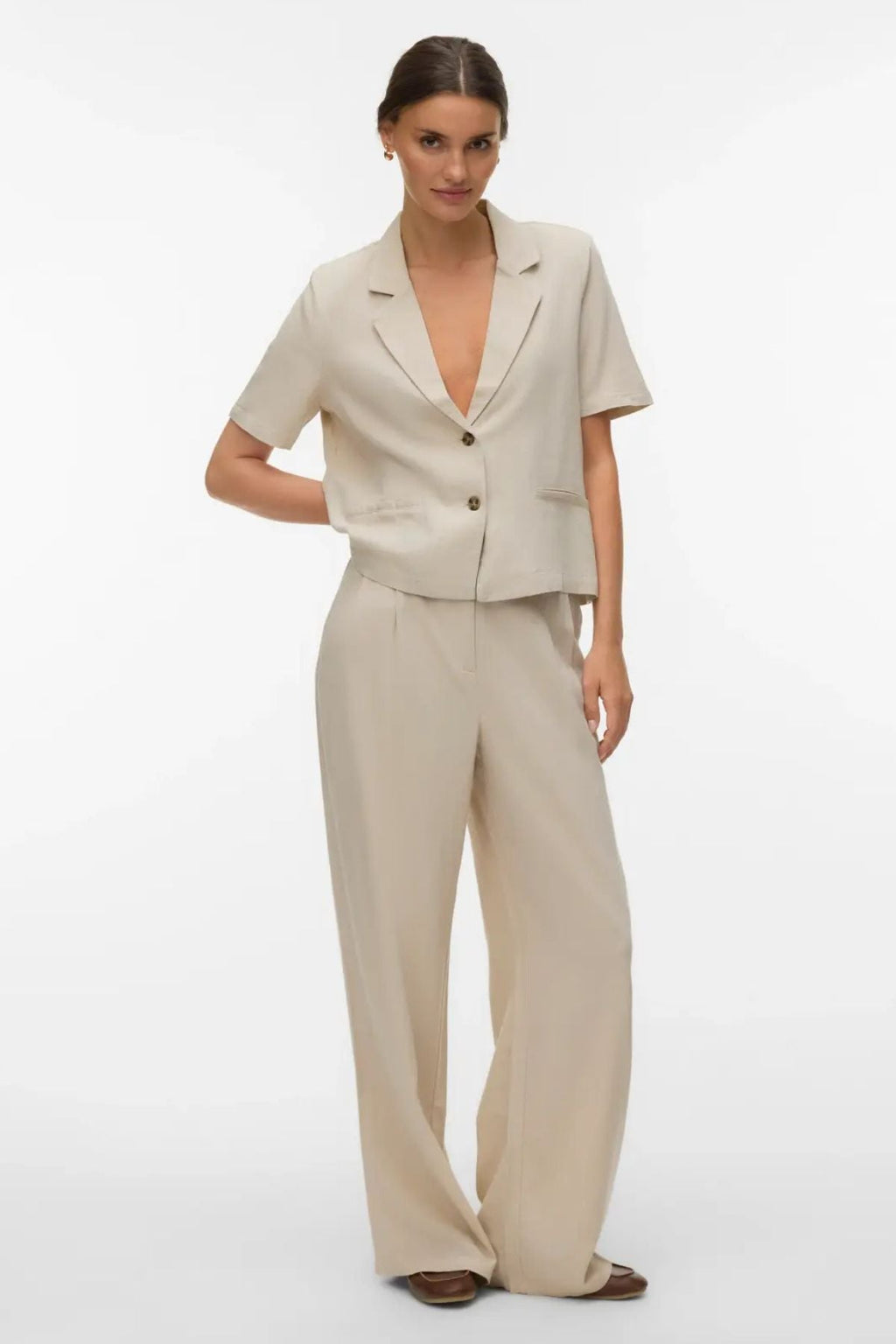 Mymilo Short Blazer - Ασημί φόδρα