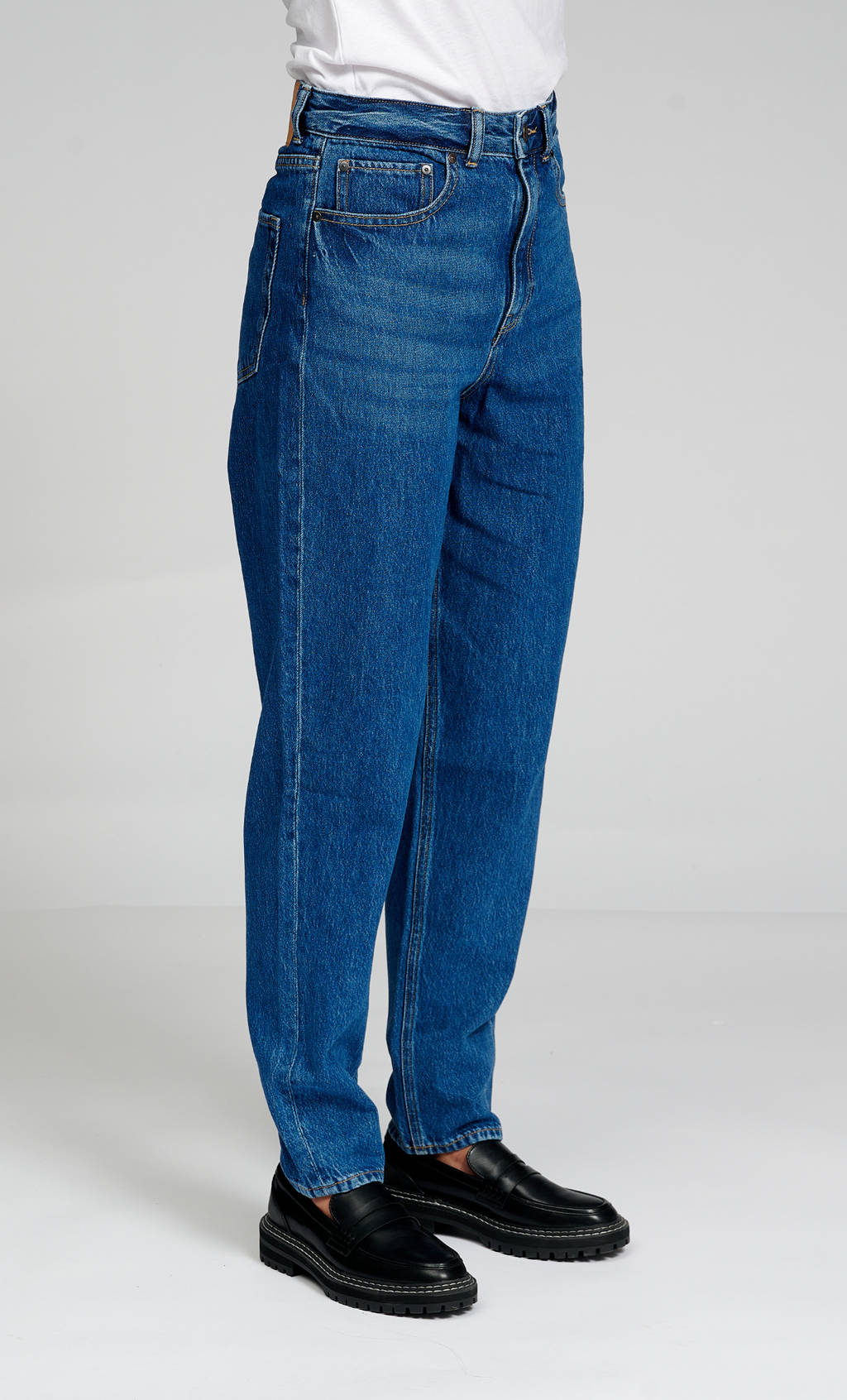 The Original Performance Mom Jeans - Medium Blue Denim