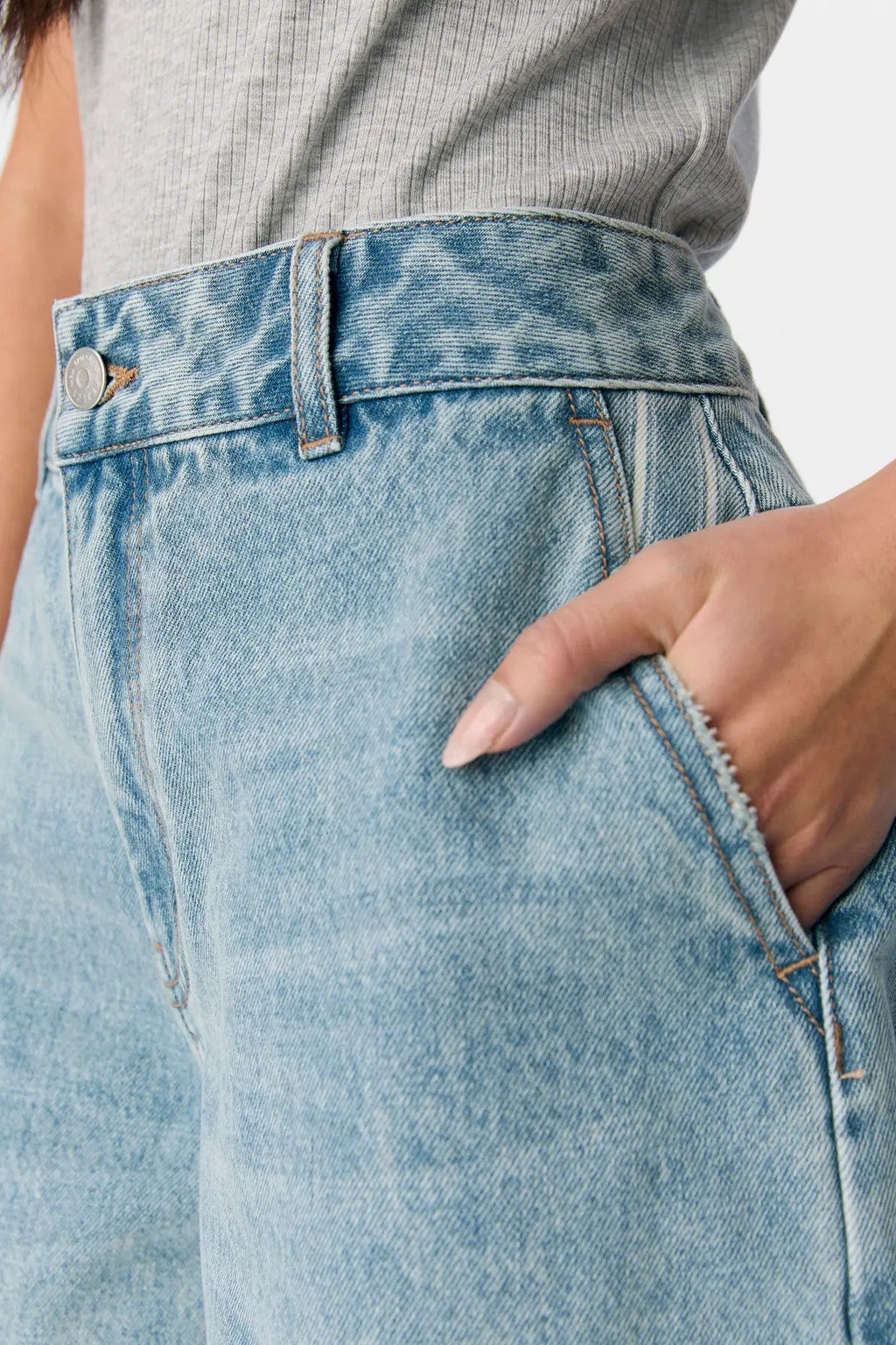 Γέφυρα Shorts - Μεσαίο μπλε denim