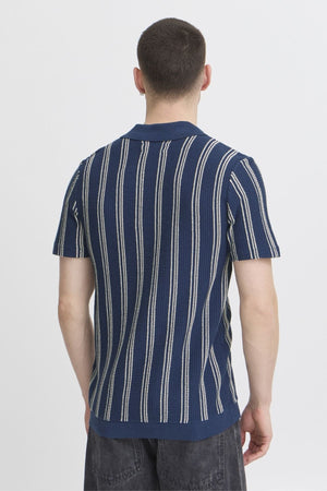 Ριγέ πουλόβερ - μπλε