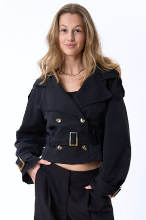 Julieta Short Jacket - Μαύρο