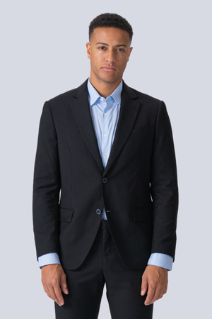 Premium Single-breasted Blazer - Black