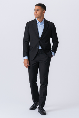 Premium Single-breasted Blazer - Black