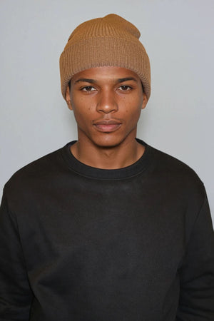 Πλεκτός σκούφος - Καφές