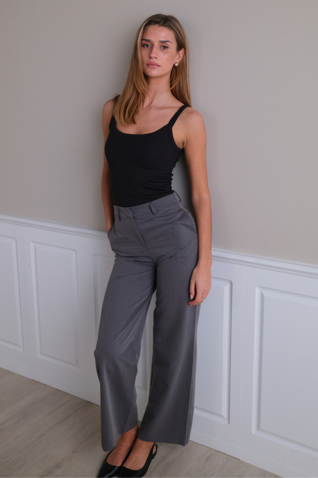 Rosalie Wide Pants - Γκρι