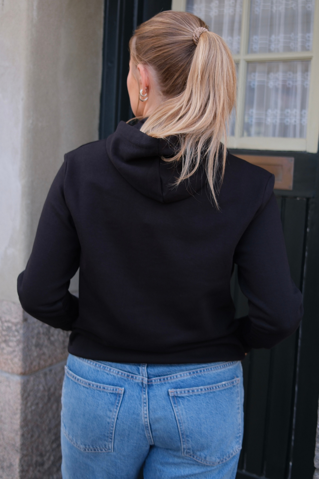 Zip Hoodie - Μαύρο