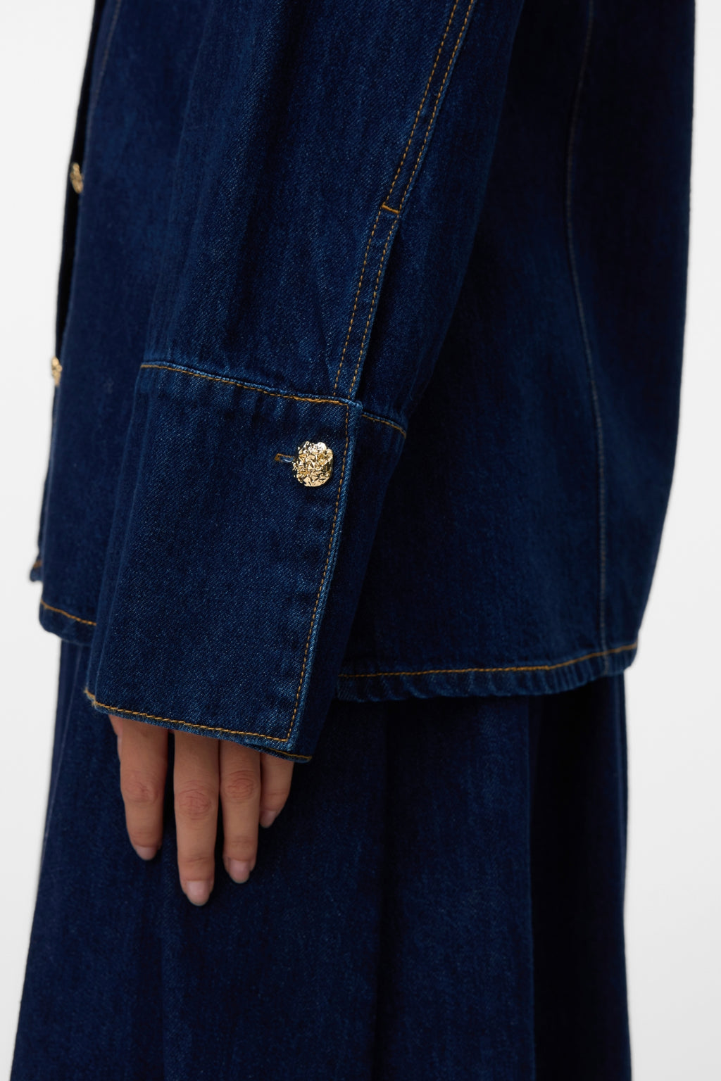 Nikka Denim Shirt - Dark Blue Denim