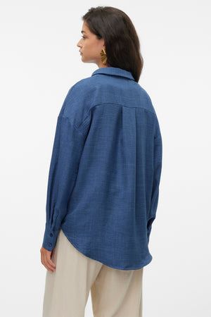 Melaney Queeny Shirt - Dark Denim Melange