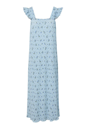 Flora Strap Flounce Φόρεμα - Cashmere Blue