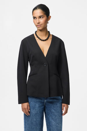 Kamil Fitted Blazer - Μαύρο