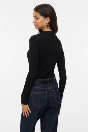 Pullover Silje Poloneck - Black