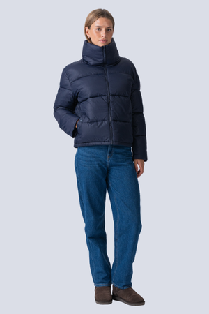 Short Puffer Jacket - Navy