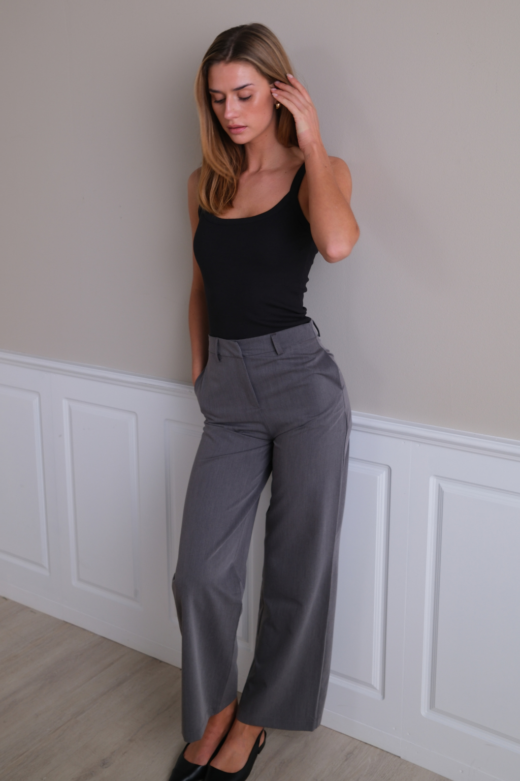 Rosalie Wide Pants - Γκρι