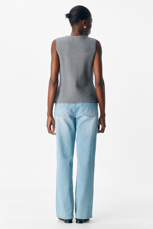 Reynard Knit Vest - Μεσαίο γκρι Melange