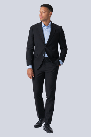 Premium Κοστούμι με μονοβάθμια (μαύρο)