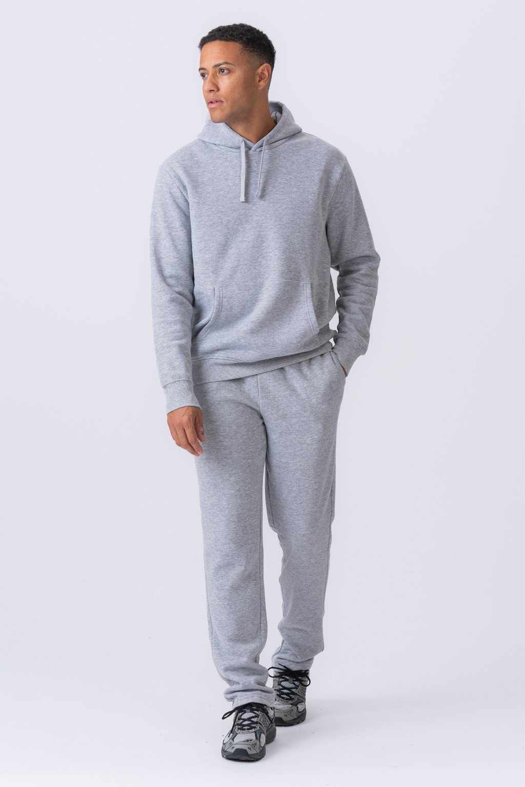 Essential Hooded Sweatset - Γκρι
