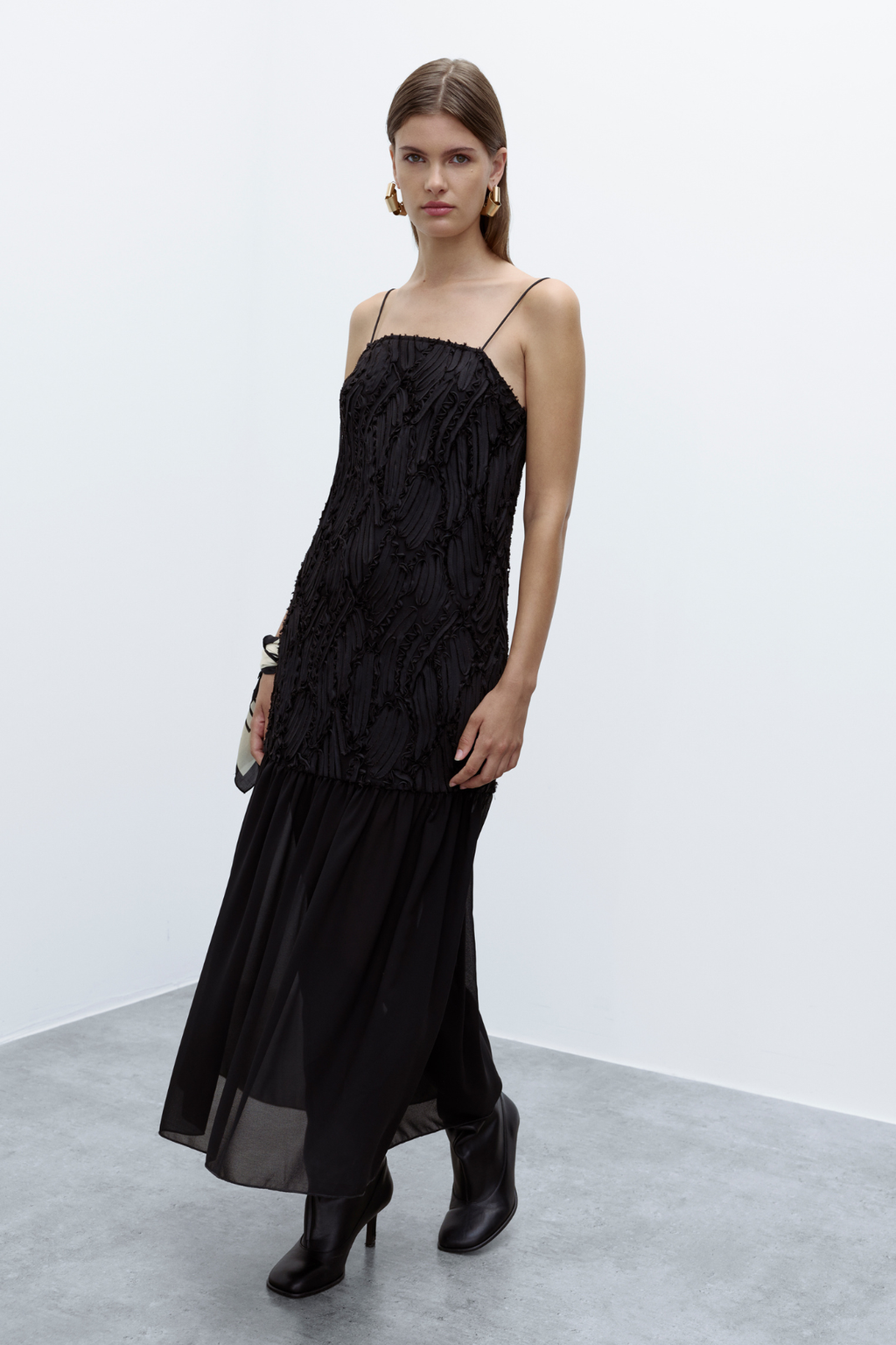 Φόρεμα Silla Strap - Μαύρο