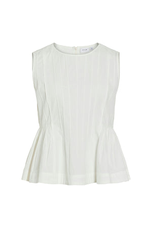 Jimba O-Neck Top - Snow White