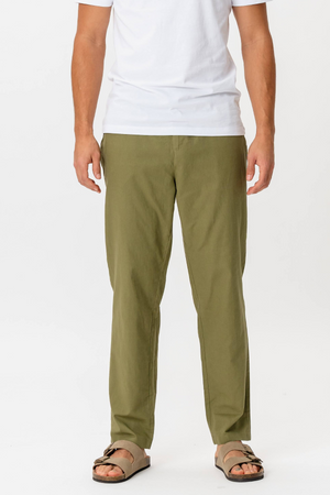 Linen Pants - Green