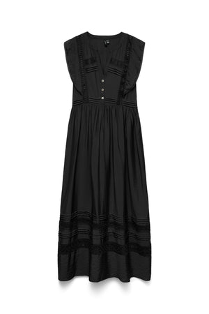 Jules Tape Ankle Dress - Black