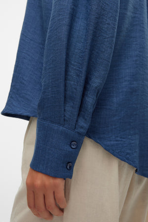 Melaney Queeny Shirt - Dark Denim Melange