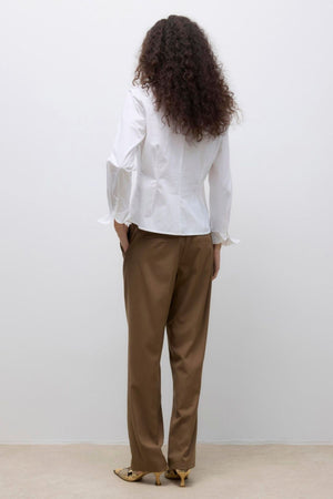 Πουκάμισο ums v -neck - φωτεινό λευκό