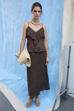 Danira Midi Φούστα - Slate Black