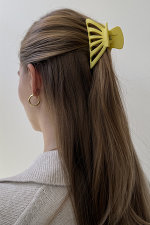 Hollow Claw Clip - Yellow