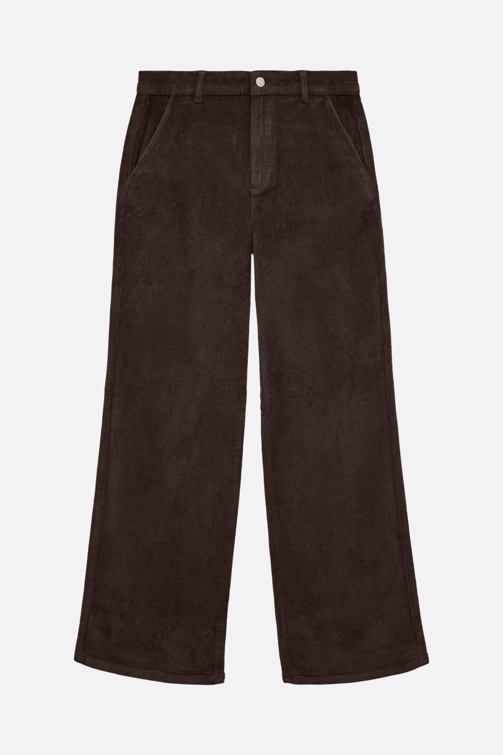 Margot ευρύ corduroy Pants - Σοκολάτα Torte