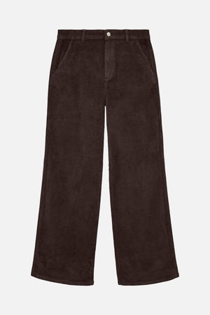 Margot ευρύ corduroy Pants - Σοκολάτα Torte