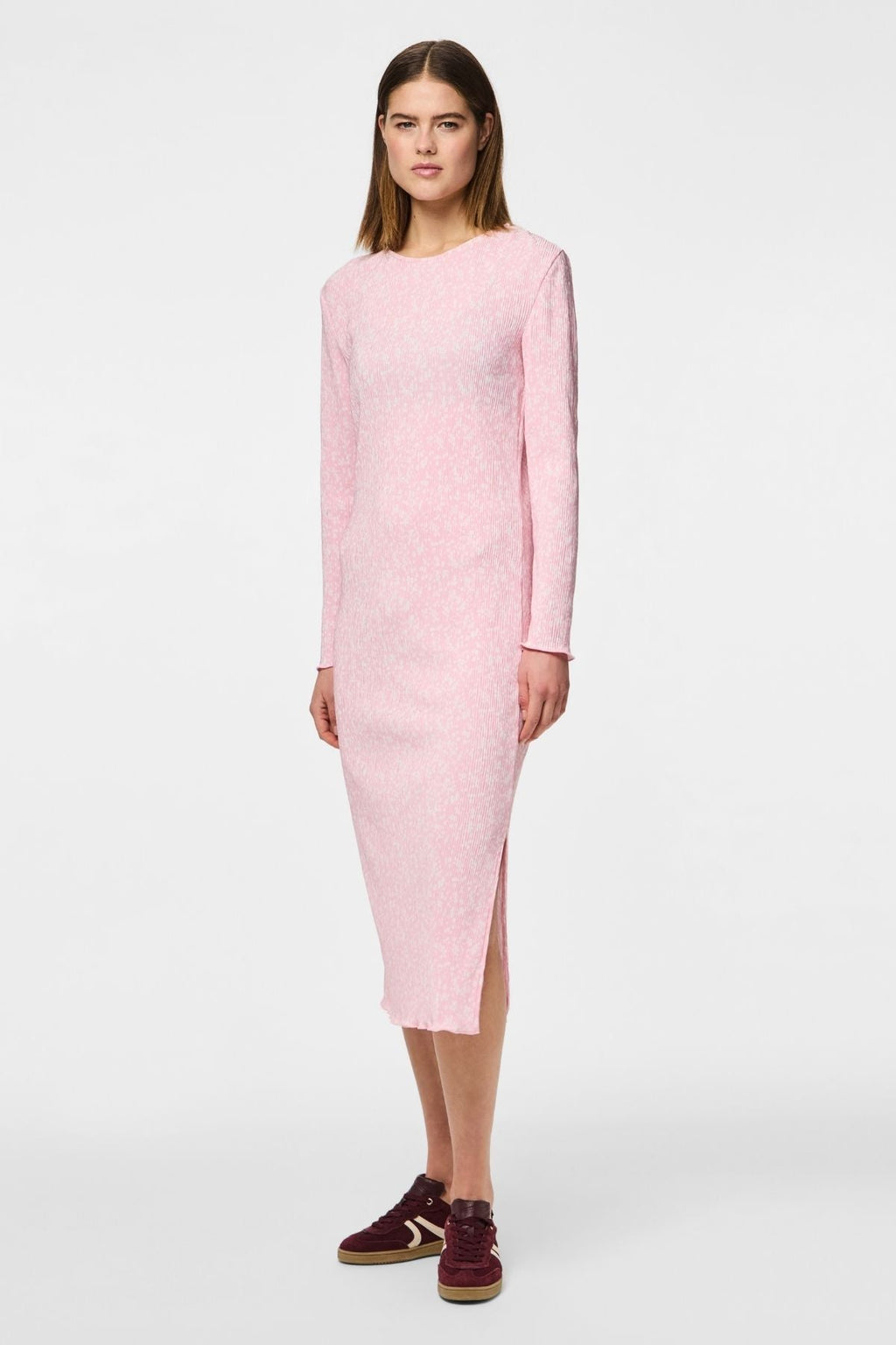 Flora Midi Dress - Roseate Spoonbill Flower