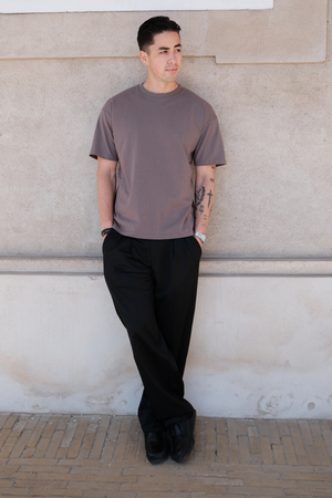Boxy T-shirt - Σκούρο Γκρι