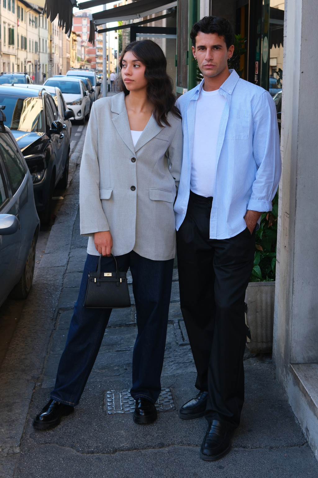 Κλαύρη Oversized Blazer - ανοιχτό γκρι