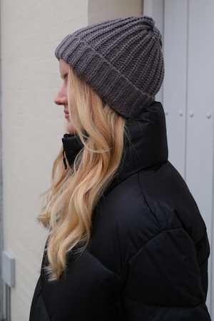 Ribbed Beanie - Dark Gray