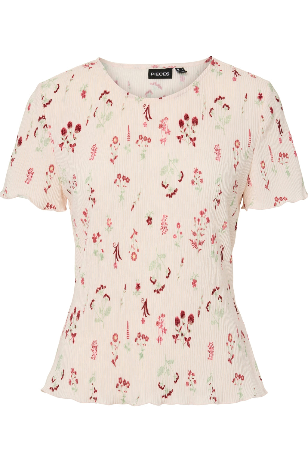 Flora O-Neck Top - Petal Pink