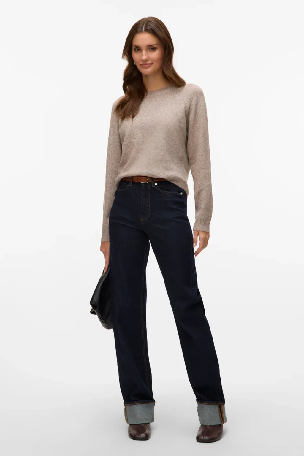 Μπλούζα Doffy O-Neck - Moon Rock Melange