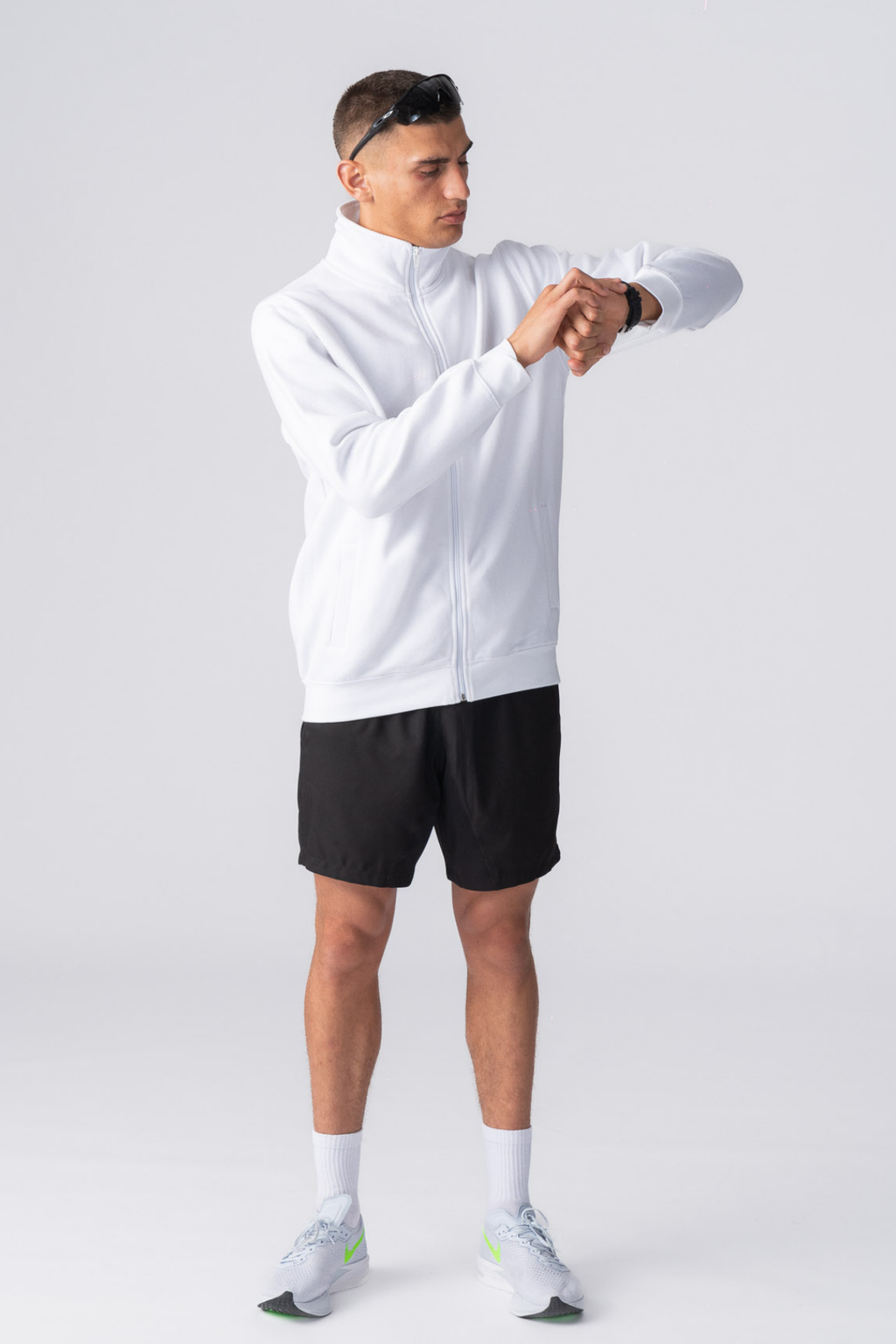 Ulan Sweat Zip Jacket - Λευκό