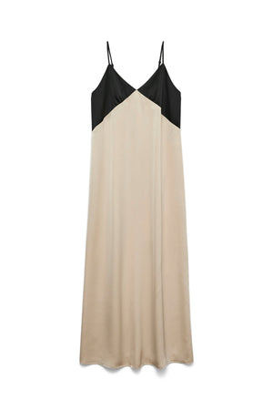 Joy Singlet Ankle φόρεμα - Μαύρο τσιμεντένιο αντίθεση